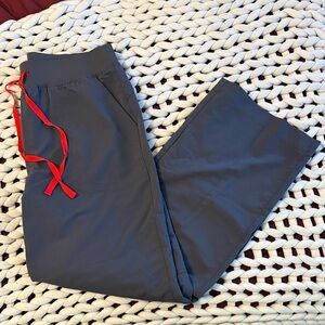 FIGS grey isabel wide leg scrub pants